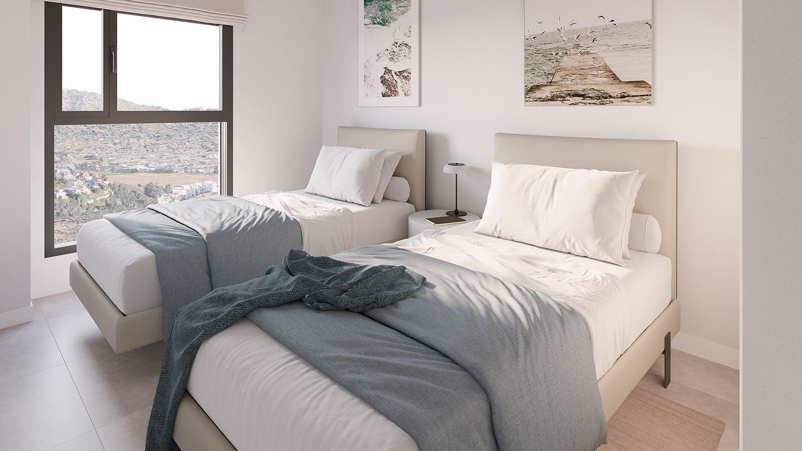 Pokój dwuosobowy z widokiem w Mijas